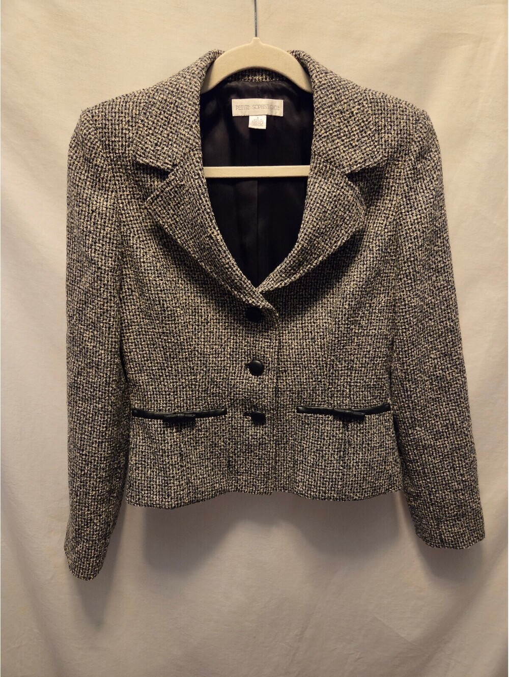 Petite Sophisticate Wool/Alpaca Blend Women's Luxury VintageSkirt Suit